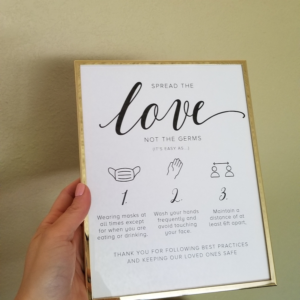 SOLD--Wedding sign